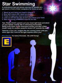 Quick Anti Stress Exercise For Computer People - Star Swimming