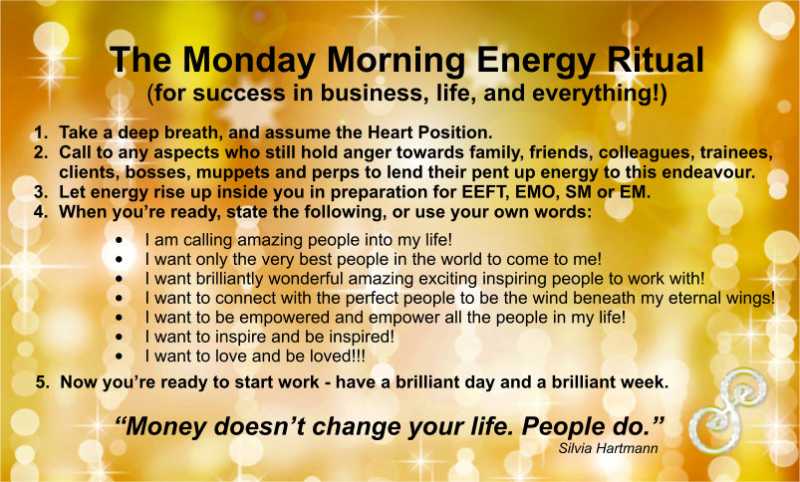 The Monday Morning Energy Ritual For Success In Business, Love & Life