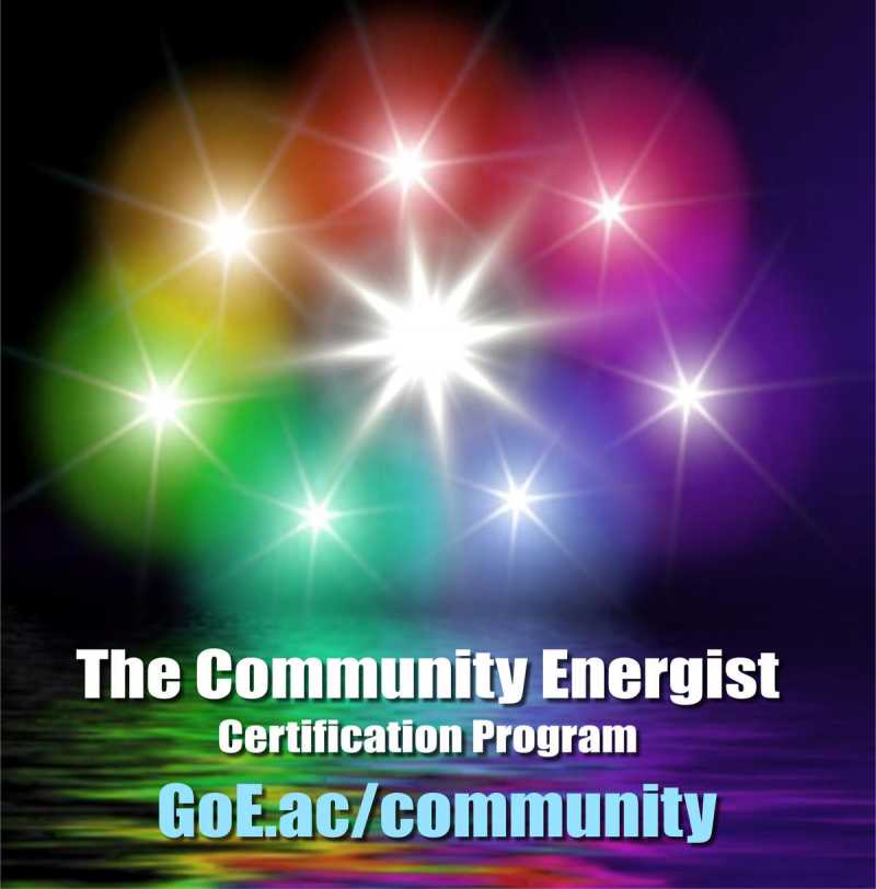 NEW For 2022 - The GoE Community Energist Certification Program