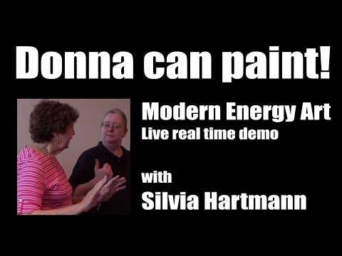 Donna can paint! Live real time demo with Silvia Hartmann