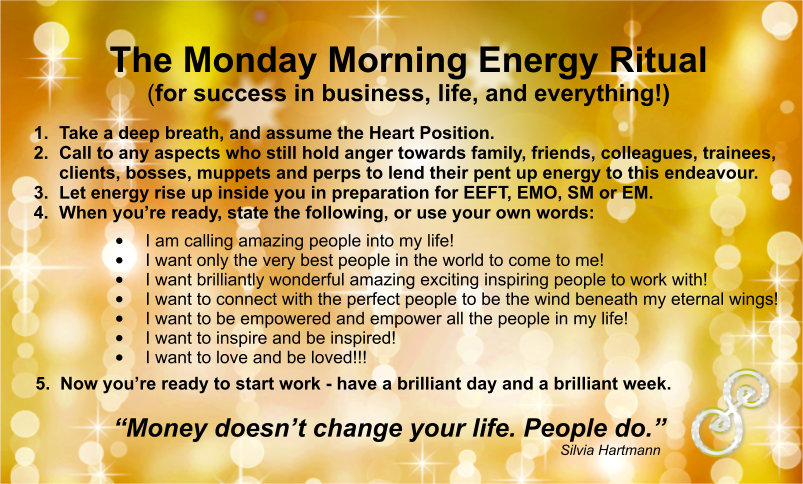 The Monday Morning Energy Ritual for Success Picture on Gold