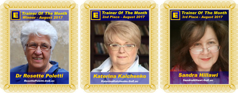 Trainer of the Month - August 2017