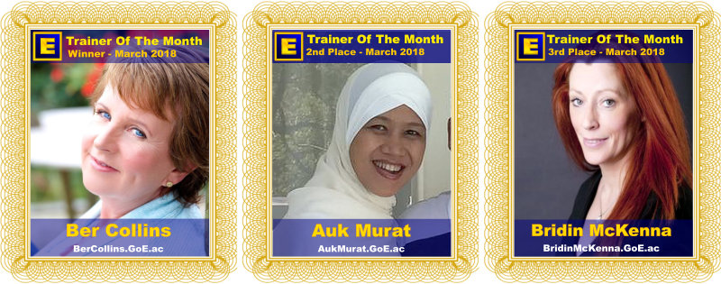 GoE Trainer of the Month - March 2018