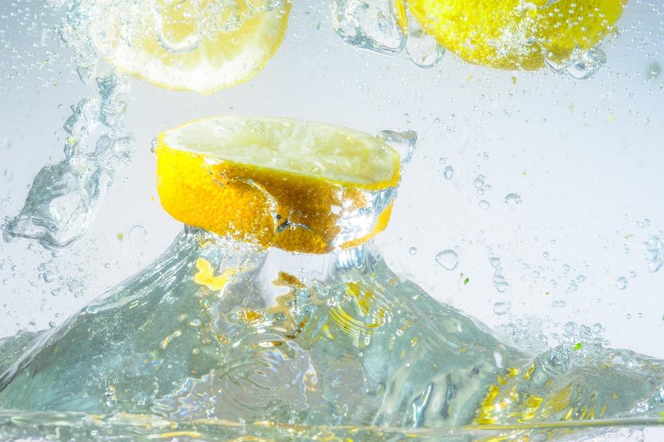 Lemon magic infusing into water