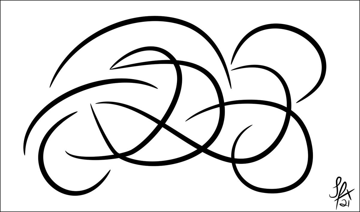 Simple line drawing of a motorbike