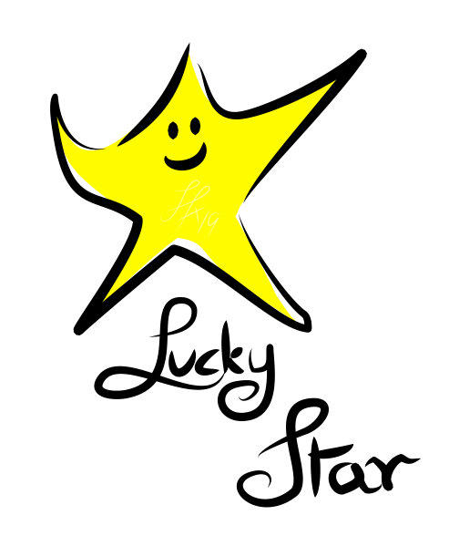 The Lucky Star - Simple Drawing by Silvia Hartmann