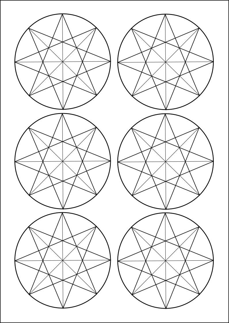 8 Pointed Stars to print out