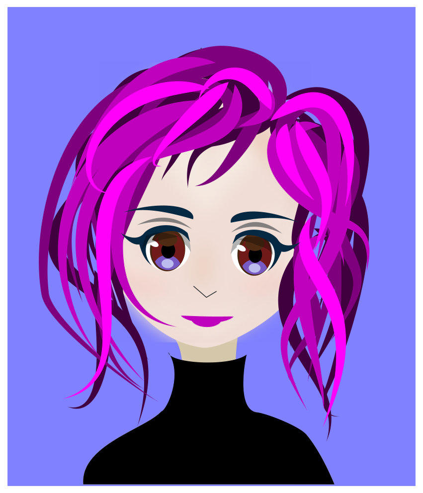 Lila's first portrait - portrait of a new anime girl called Lila