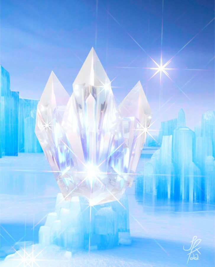 Crystal clear winter crystal fantasy